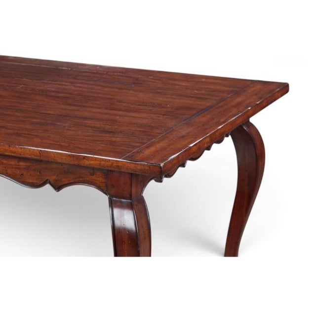 French Country 18th C Style Minton Spidell French Country Walnut Dining Table For Sale - Image 3 of 6