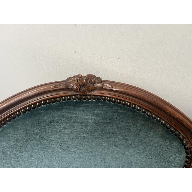 Louis XV Style Bergère Armchairs in Wood, 20th Century, Set of 2 For Sale - Image 12 of 13