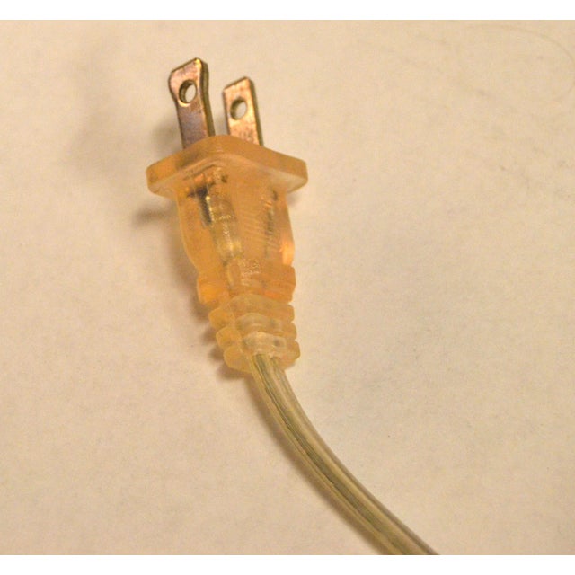 Mid Century Modern Silver Florentine Italian Painted Candlestick Lamps With Linen Shades - a Pair For Sale - Image 13 of 15