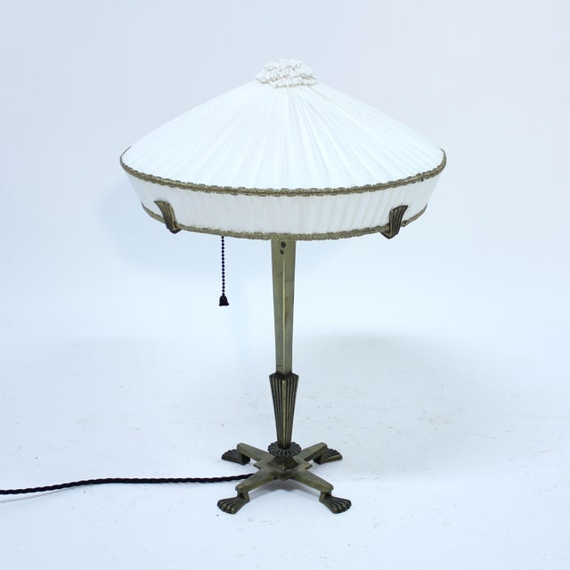 Swedish Brass Table Lamp by Elis Bergh, 1920s For Sale - Image 3 of 18