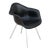 Vintage Mid-Century Modern Herman Miller Eames Molded Fiberglass Black Armchair For Sale