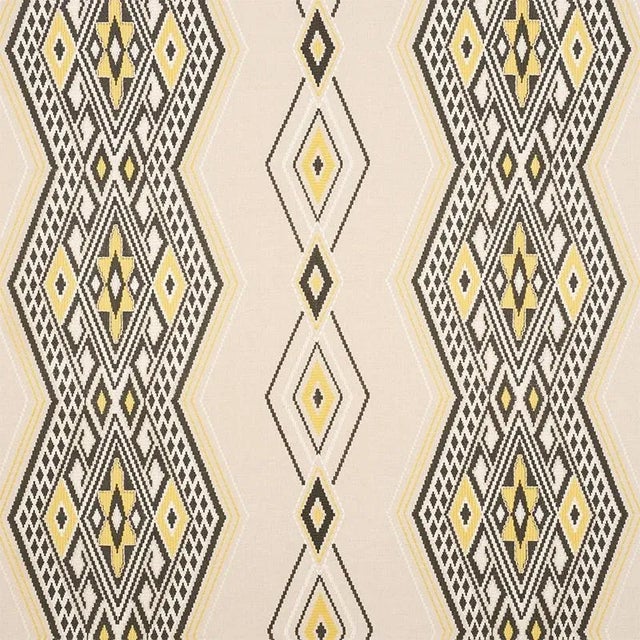 Inflected with a chic, one-of-a-kind tribal aesthetic, this embroidered geometric stripe packs a ton of dimension into a...