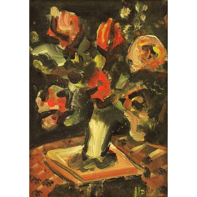 Hand signed lower right Maria Modok was born in 1896 in the town of Rackeve, Hungary. She attended the Academy of Fine...