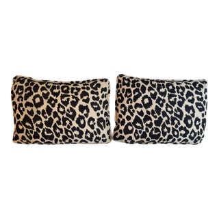 Schumacher Iconic Leopard Lumbar Pillows, a Pair For Sale