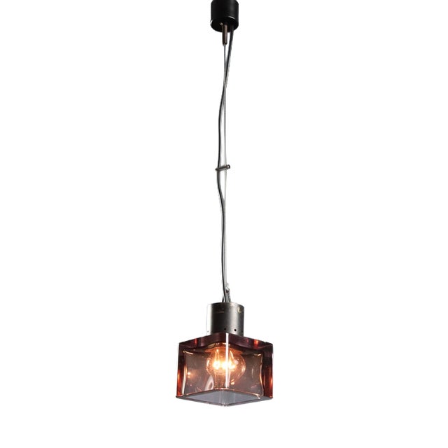 Pendant Lamp attributed to Seguso Manufacture, 1960s For Sale
