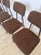 Vintage Dining Chairs with Brown Fabric from Stol Kamnik, 1970s, Set of 4 For Sale - Image 4 of 18