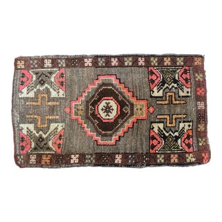 Vintage Turkish 2x3 Mini Rug For Sale