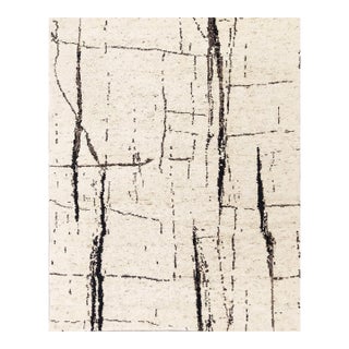 Hand Knotted Borderless Modern Wool Rug.9' 00" X 11' 11" For Sale