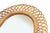 Vintage Rattan Wall Mirror from Bonacina, Italy, 1950s-1960s For Sale - Image 4 of 5