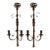Monumental French Regency Style Gilded Wall Candle Sconces-a Pair For Sale