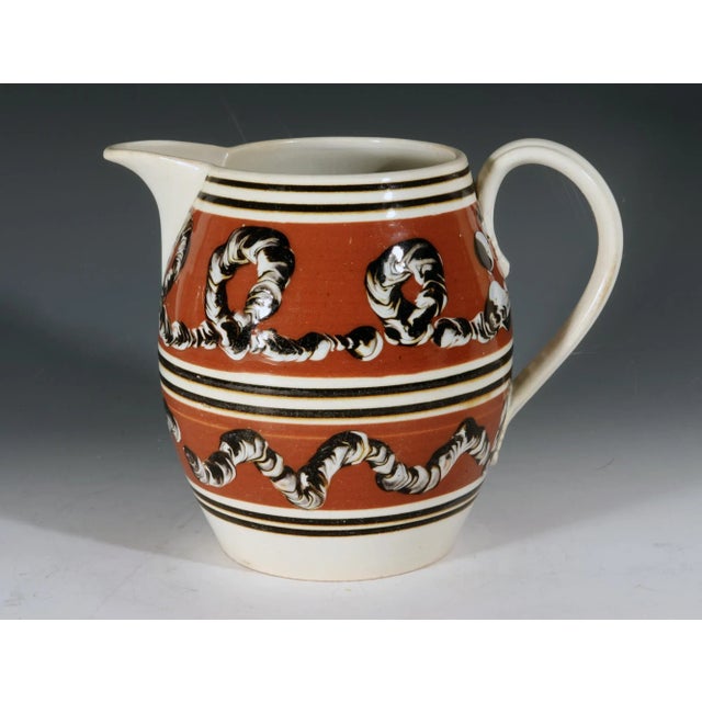 Antique English Mocha Pottery Earthworm Jug, Circa 1820 For Sale - Image 10 of 10
