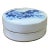 Chinese Blue White Porcelain Graphic Accent Round Box Display For Sale