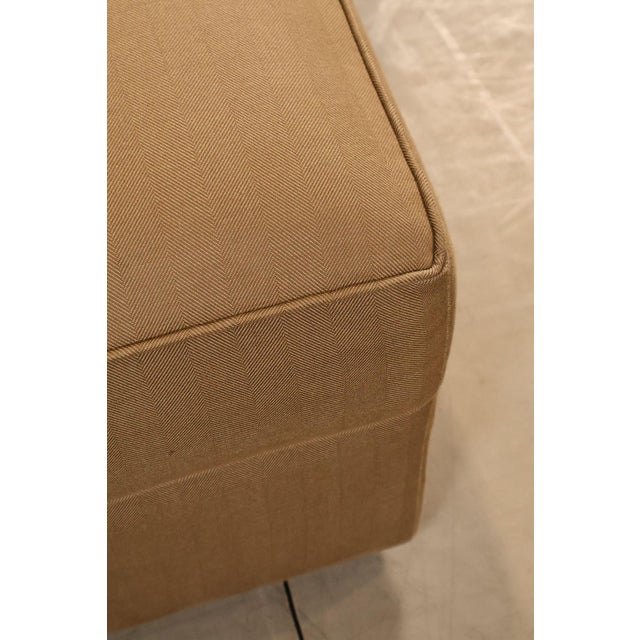 Ethan Allen Upholstered Custom Sectional Sofa With Chaise For Sale - Image 10 of 18