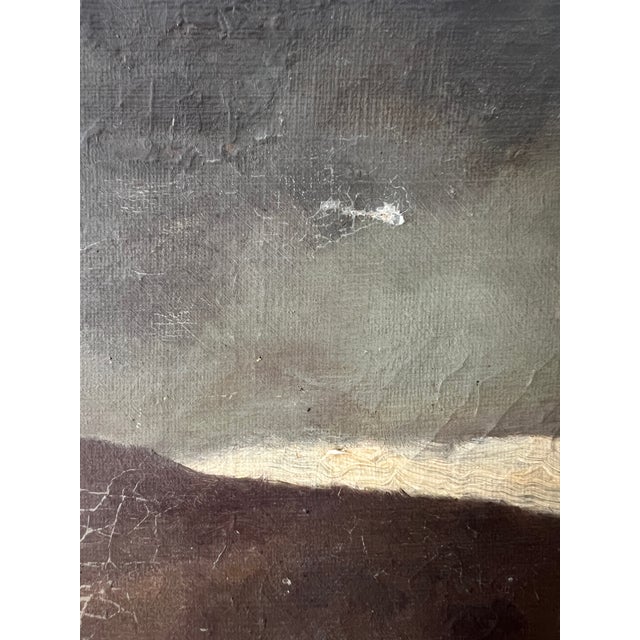 19th Century French 19th Century Landscape on Canvas, Unframed For Sale - Image 5 of 8