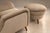 Designed by Carlo Hauner in 1950s Brazil, this armchair and matching ottoman embody the warmth and sculptural clarity of...
