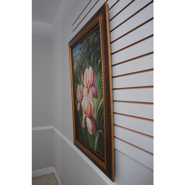 Age: Approx: 40 Years Old Details: By C. Daubrigny High Quality Deft Brush Strokes Professionally Framed & Matted Vibrant...