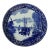 Boch - Blue and White Delfts Ceramic Wall Plate, Belgium Vintage For Sale