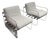 Four Hands Cassius Lounge Chairs, Pair For Sale