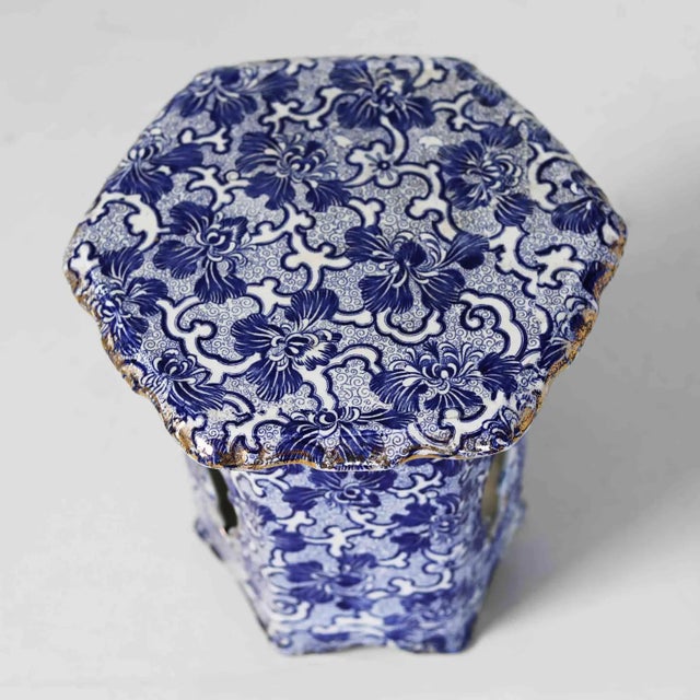 Early 20th Century European Garden Table - Antique Glazed Stoneware For Sale - Image 5 of 8