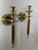 Vintage Brass Neoclassical Style Candle Wall Sconces - A Pair For Sale - Image 6 of 18