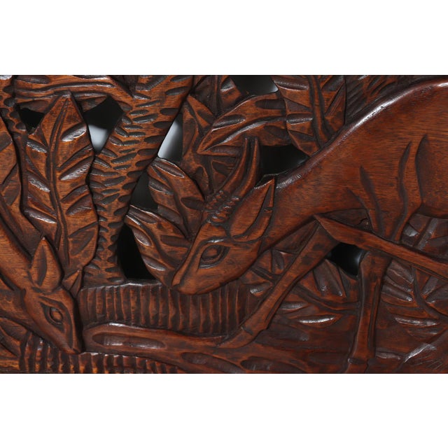 Art Deco French Oak Pierced Carving Wall Panel, 1925 For Sale - Image 14 of 15