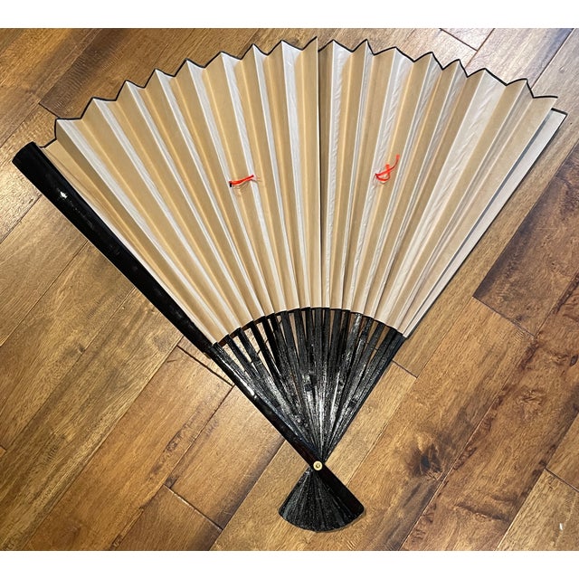 Chinese 1960s Chinese Storks Wall Fan For Sale - Image 3 of 8