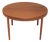 Danish Extendable Round Dining Table in Teak, 1960s For Sale