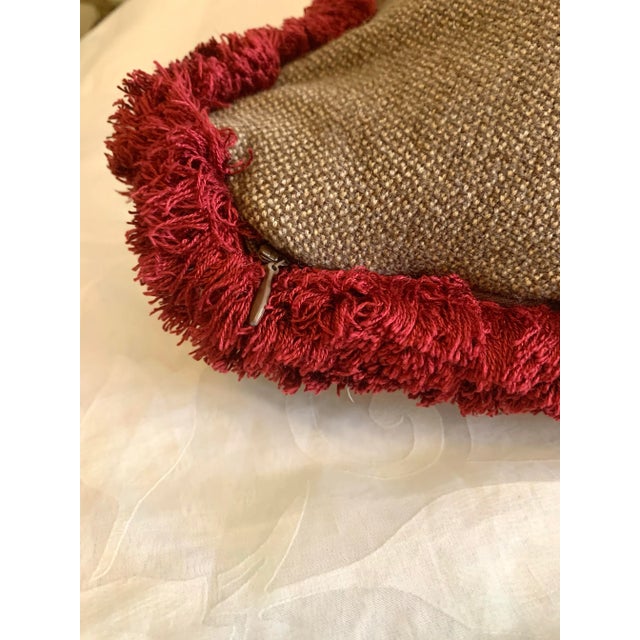 Vintage Ralph Lauren Guinevere Aragon Medieval Floral & Animal Print Decorative Pillow For Sale - Image 11 of 12