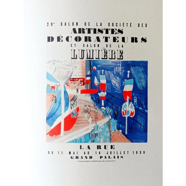 Raoul Dufy - Salon des artistes decorateurs, 1939, beautiful original lithograph from 'Affiches originales' portfolio...