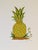 Modern Botanicals of Modern Painted Pineapples Set of 4 For Sale - Image 3 of 7