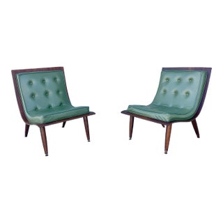 Vintage Scoop Lounge Chairs by Carter Brothers - a Pair For Sale