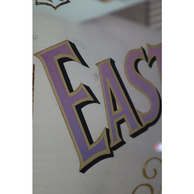Vintage British East India Company Sailing Ship Reverse-Glass Pub Mirror For Sale - Image 9 of 18