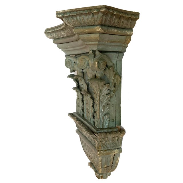 Antique Architectural Capitals - Carved Pine. - A Pair For Sale In New York - Image 6 of 12