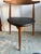 Mid-Century Modern 1950s Attributed to Hans J. Wegner Heart 3 Legged Chairs - 4 Black/4Cognac Leather Seats For Sale - Image 3 of 9