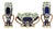 Art Nouveau Majolica Barbotine Vases and Planters, 1890s, Set of 3 For Sale
