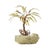 Vintage palm tree sculpture with brass leaves and red copper branches, a piece by the renowned Belgian artist Daniel...