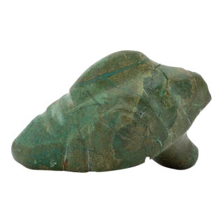 South American Carved Jade Mask For Sale