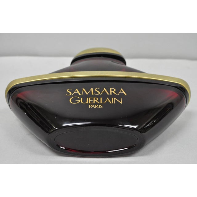 Vintage 12" Samsara Guerlain Paris LRG Factice Red Perfume Display Dummy Bottle For Sale - Image 13 of 14