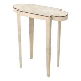 John Lyle Design Shagreen Covered "Turtle" Table For Sale