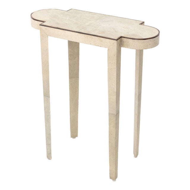 John Lyle Design Shagreen Covered "Turtle" Table For Sale