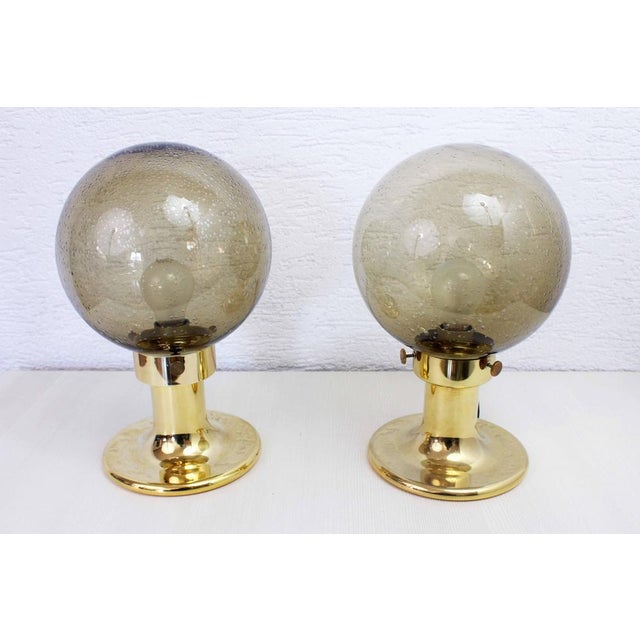 Smoked Glass Space Lamps, 1970s, Set of 2 For Sale - Image 17 of 17