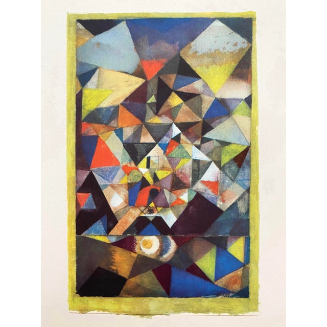 Paul Klee Vintage 1969 Abstract Modernist Lithograph Print " With the Egg " 1917 For Sale - Image 9 of 10