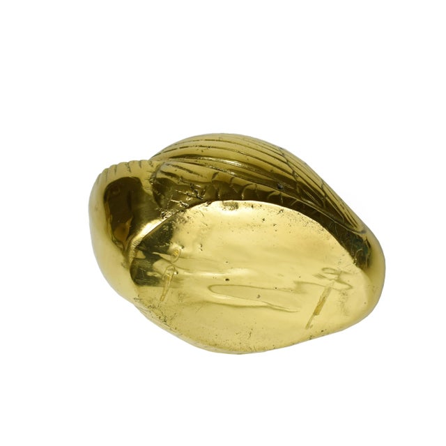 Metal Vintage Brass Swan Planter Brass Waterbird Vase Figurine For Sale - Image 7 of 10