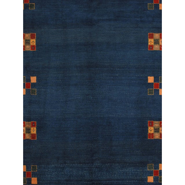 Contemporary Vintage Hand-Knotted Persian Lori Gabbeh Rug 6'7" X 9'11" For Sale - Image 3 of 6