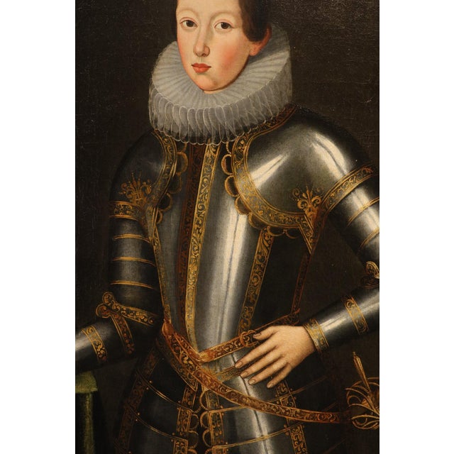 Workshop of Giusto (O Justus) Sustermans, Portrait of Ferdinand II De' Medici, 1650, Oil on Canvas, Framed For Sale - Image 10 of 15