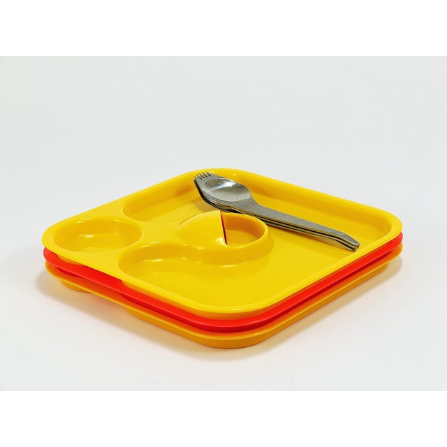 Austrian Party Palette and Spork Set by Amboss, 1970s, Set of 6 For Sale - Image 13 of 18