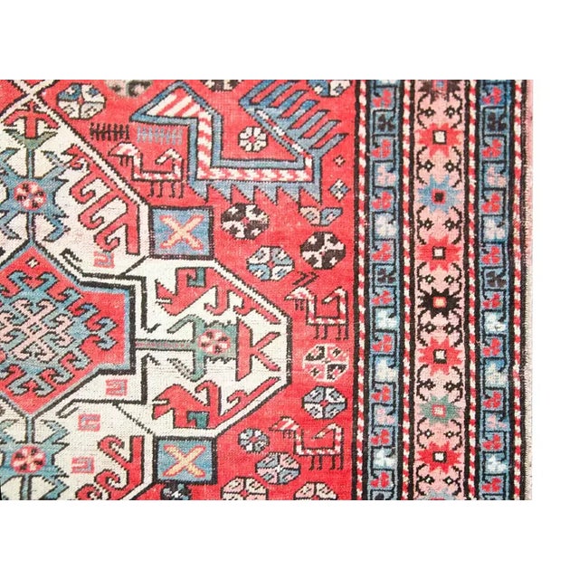 1930s Early 20th Century Persian Kazak Rug For Sale - Image 5 of 13