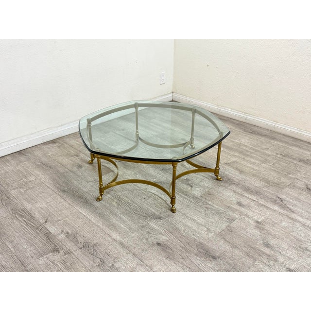 Metal Hollywood Regency Coffee Table For Sale - Image 7 of 9