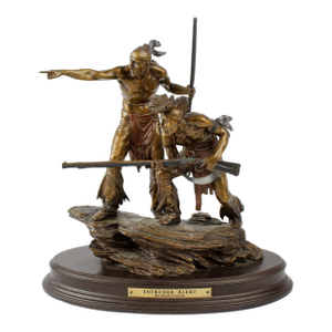 1980s Bronze Sculpture by Ernie Cselko -'Intruder Alert