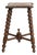 20th Century Oak Bobbin Stool with Turned Wood Legs For Sale